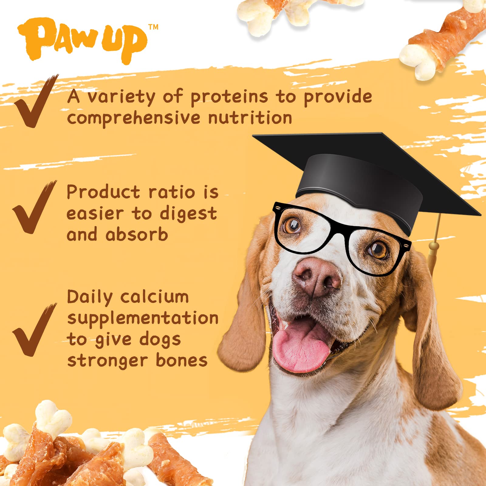 PAWUP Os ingrédients propres – sans additifs lourds pour chiens.