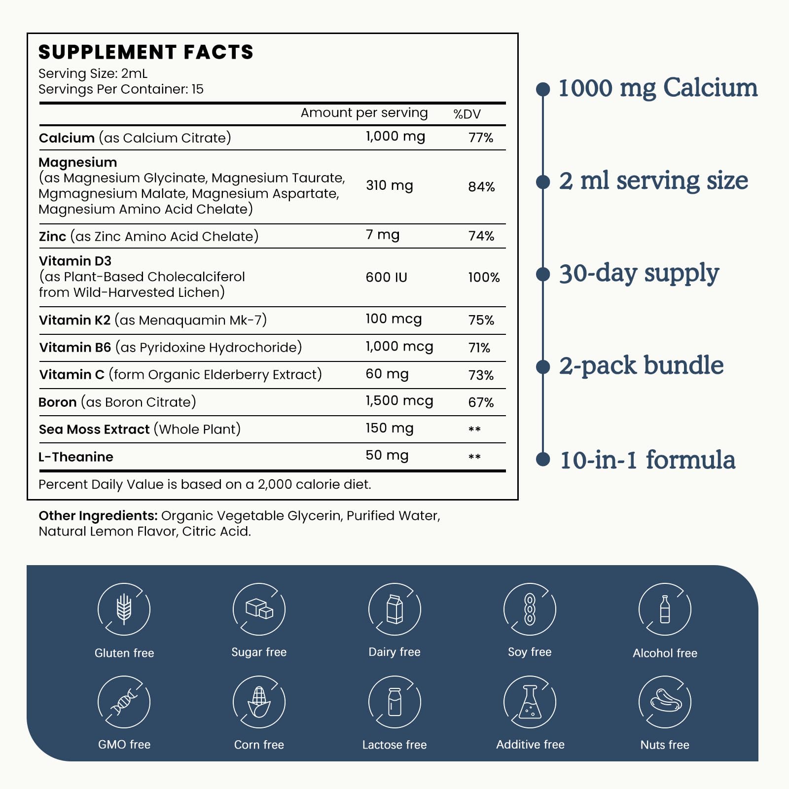PAYAOCZ daily-dose dropper illustrating 2 ml after meals usage.
