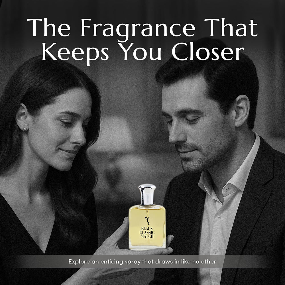 PB ParfumsBelcam Black Classic Match display on shelf for year round use