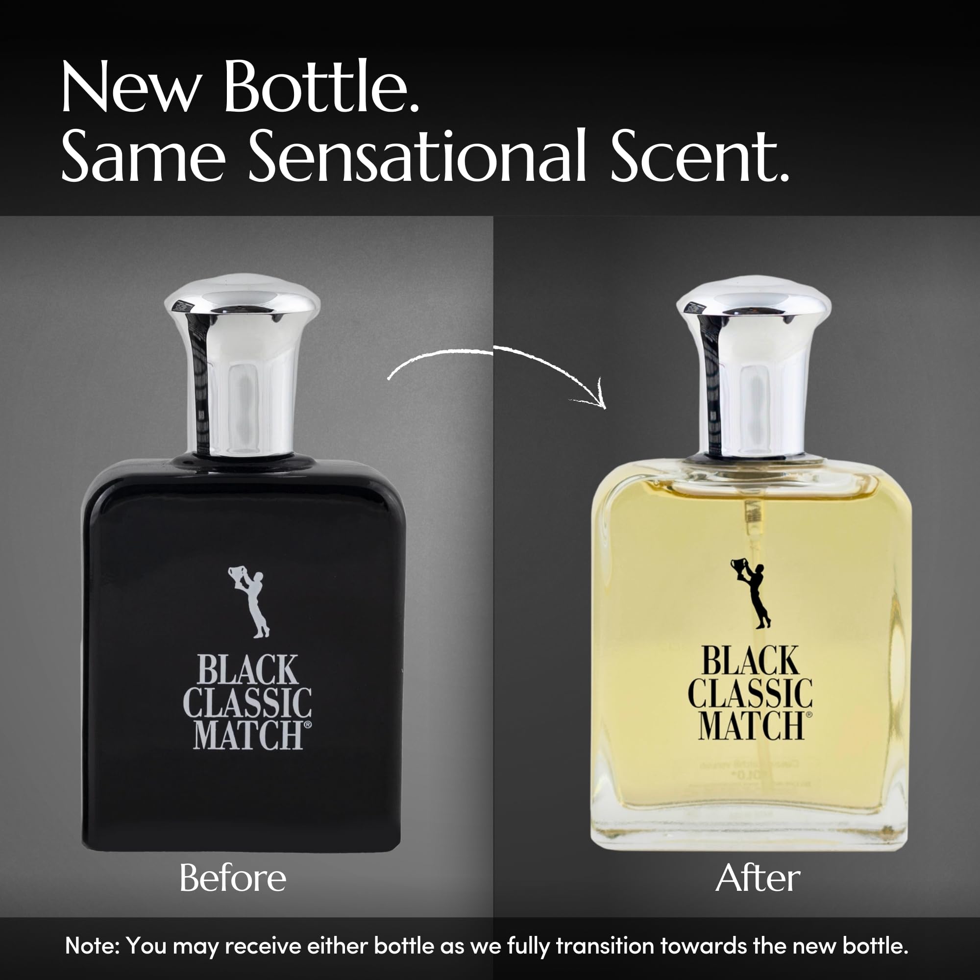 PB ParfumsBelcam Black Classic Match travel ready bottle in a bag