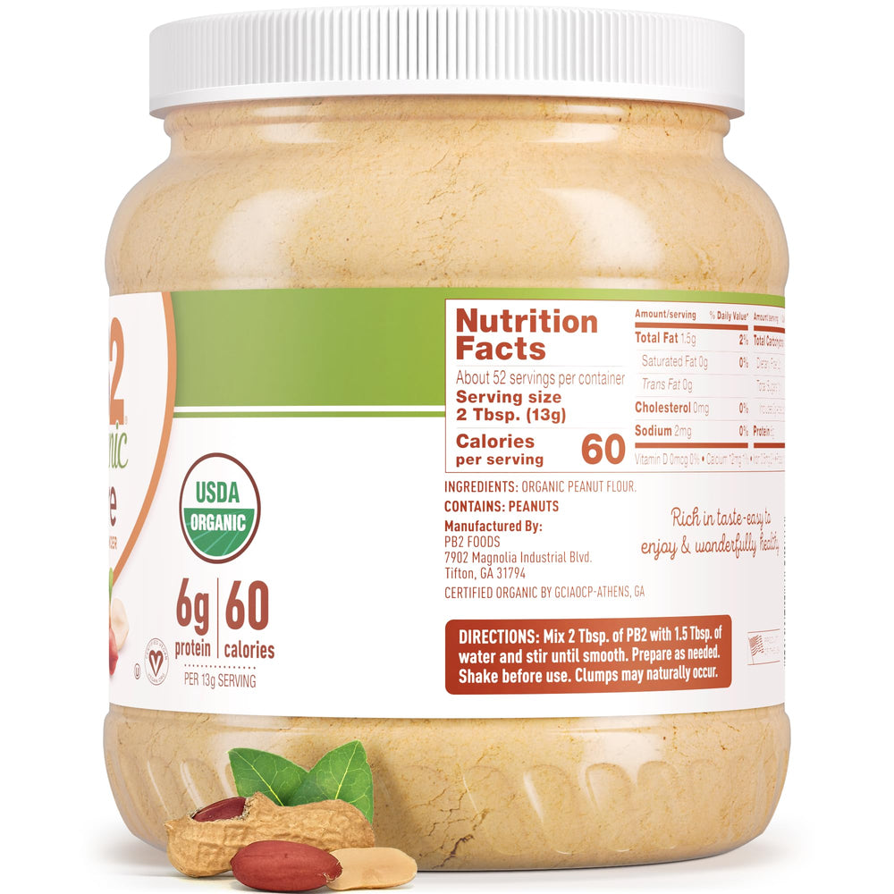 PB2 provides 6 g protein per serving.
