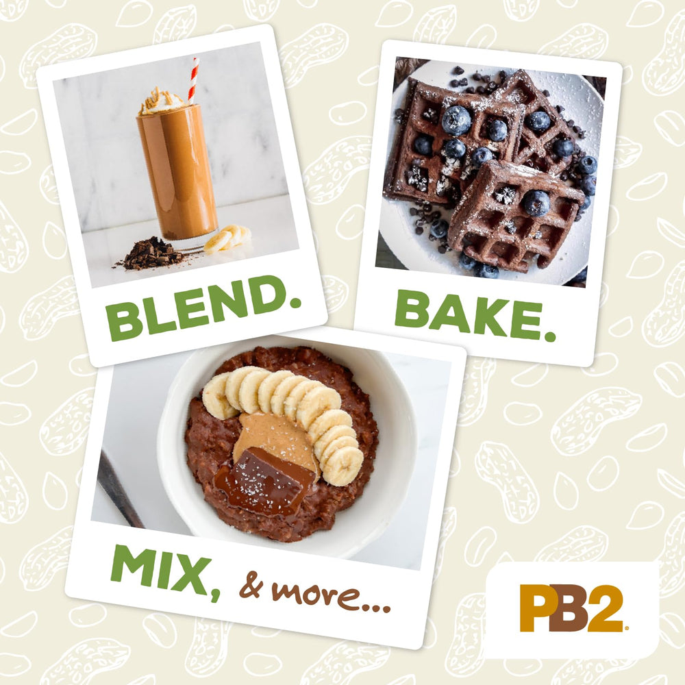 PB2 powder in a milkshake for creamy flavor with less fat.