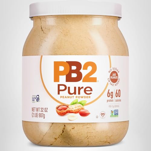PB2 ingredients highlight roasted peanuts for natural flavor.