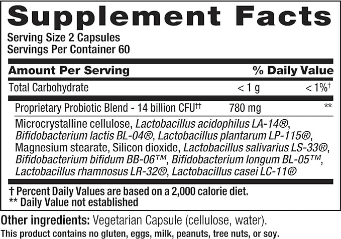 PB8 Probiotic daily use shot showing convenient capsules for routine