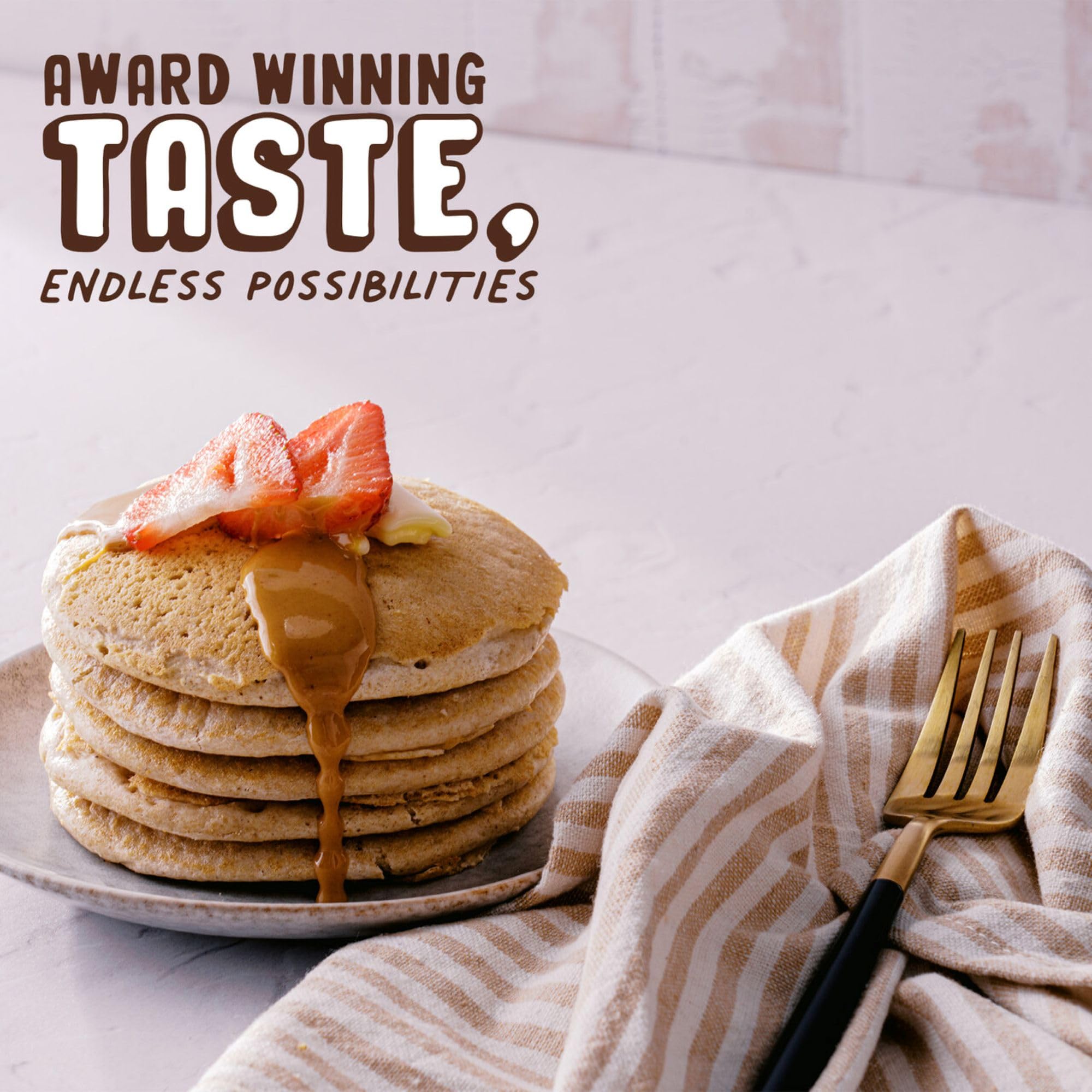 Baking with PBfit adds peanut flavor with lower fat.