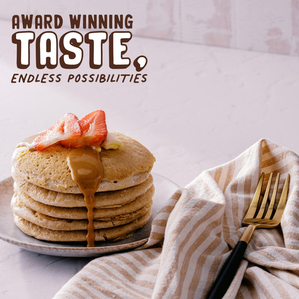 Baking with PBfit adds peanut flavor with lower fat.