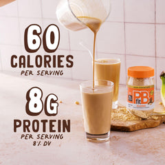 PBfit protein-scoop ready for a post-workout shake.