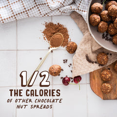 PBfit Cocoa Peanut Butter Powder bowl ready for baking or mixing.