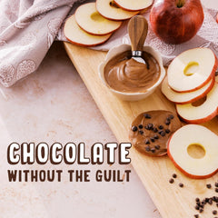 PBfit Cocoa Peanut Butter Powder mixed with water for a shake