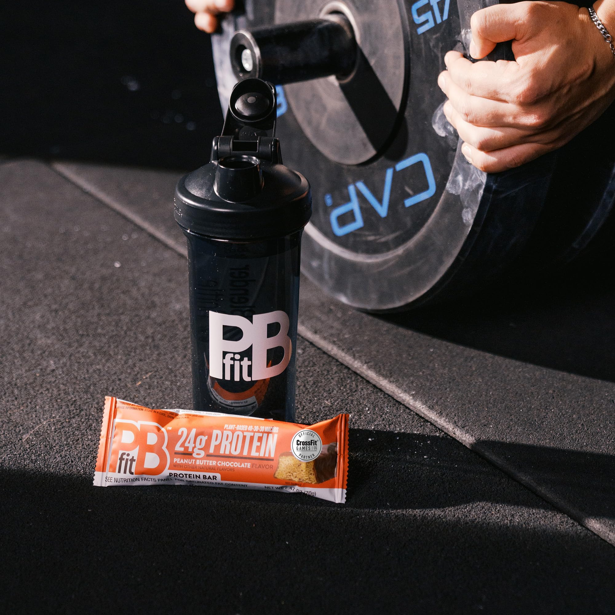 PBfit crossfit games partner badge visible on packaging