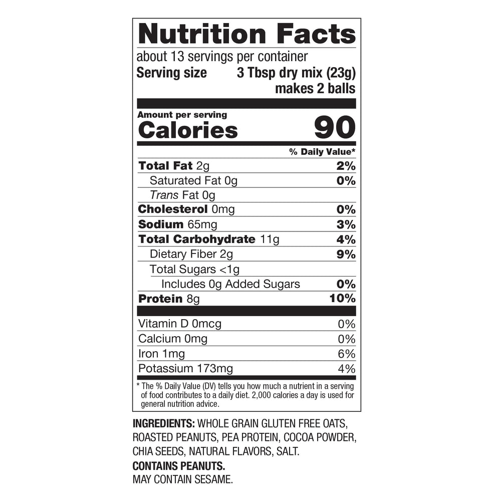 PBfit ingredients close-up with chia seeds and oats for wholesome texture