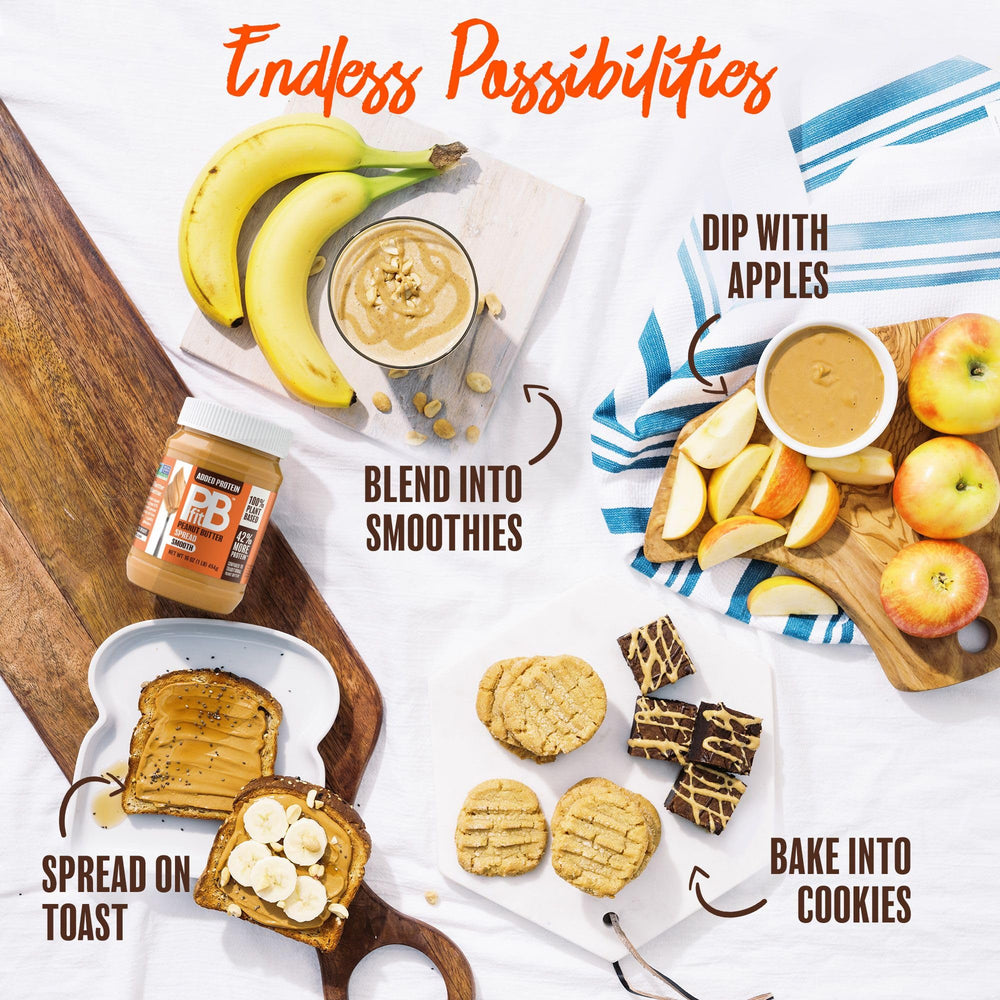PBfit pancake batter folded with spread for protein boost.