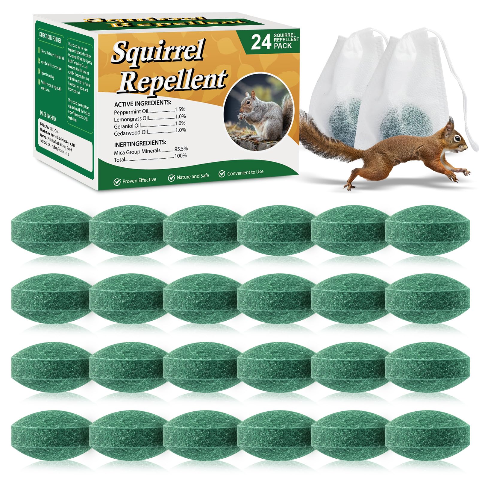 Pblovylu squirrel repellent ball for garden deters chewers and protects plants