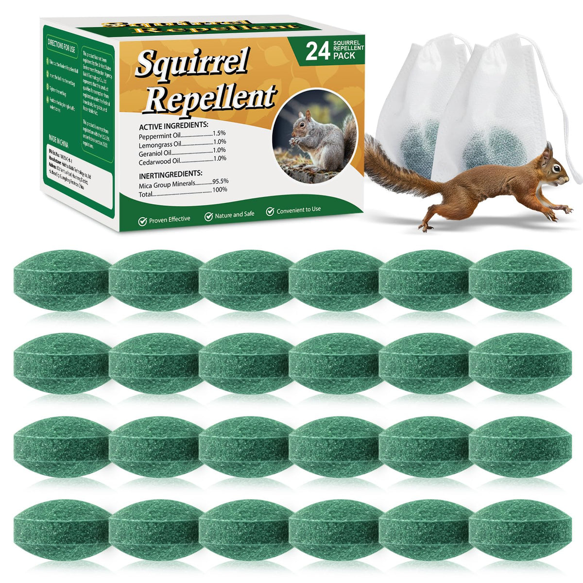 Pblovylu squirrel repellent ball for garden deters chewers and protects plants
