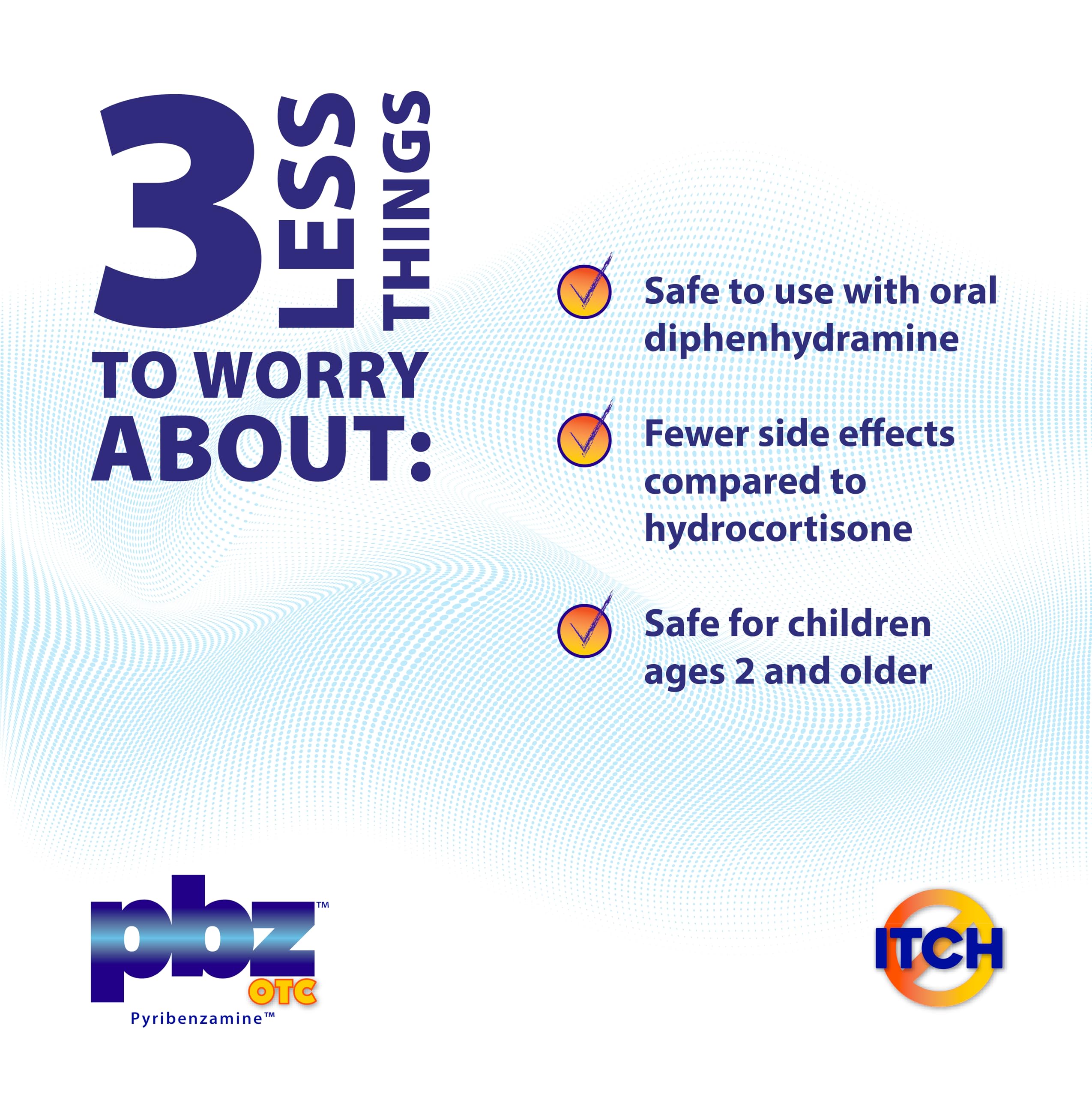 PBZ OTC antihistamine cream shown with child-safe packaging for family use