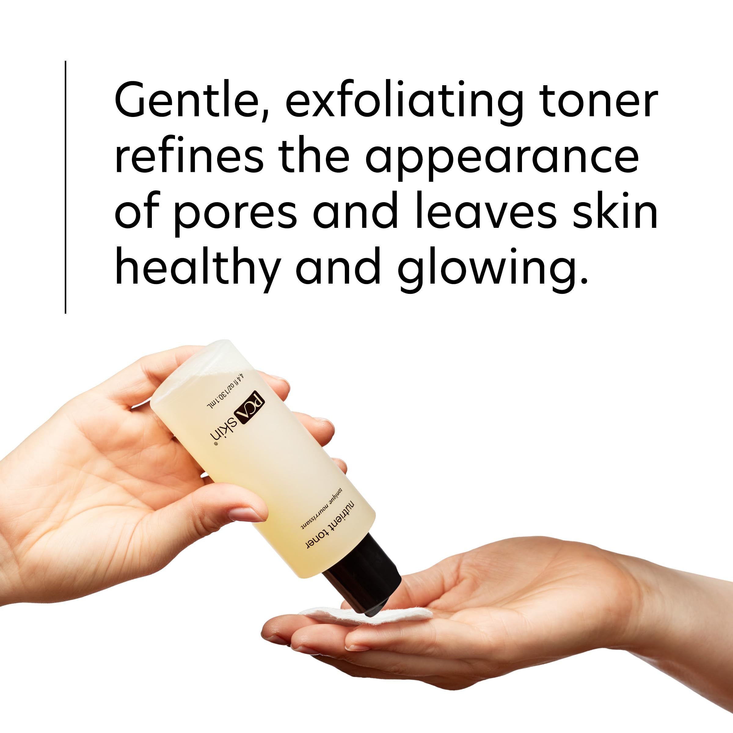 PCA SKIN Nutrient Face Toner closeup label on the bottle