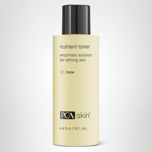 PCA SKIN Nutrient Face Toner on cotton pad promoting gentle exfoliation