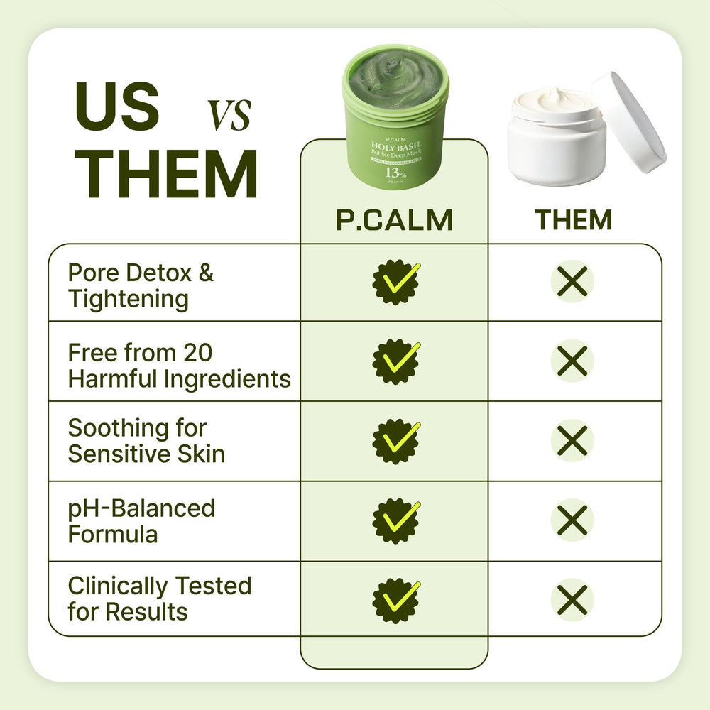 P.CALM mask with natural extracts for gentle cleansing