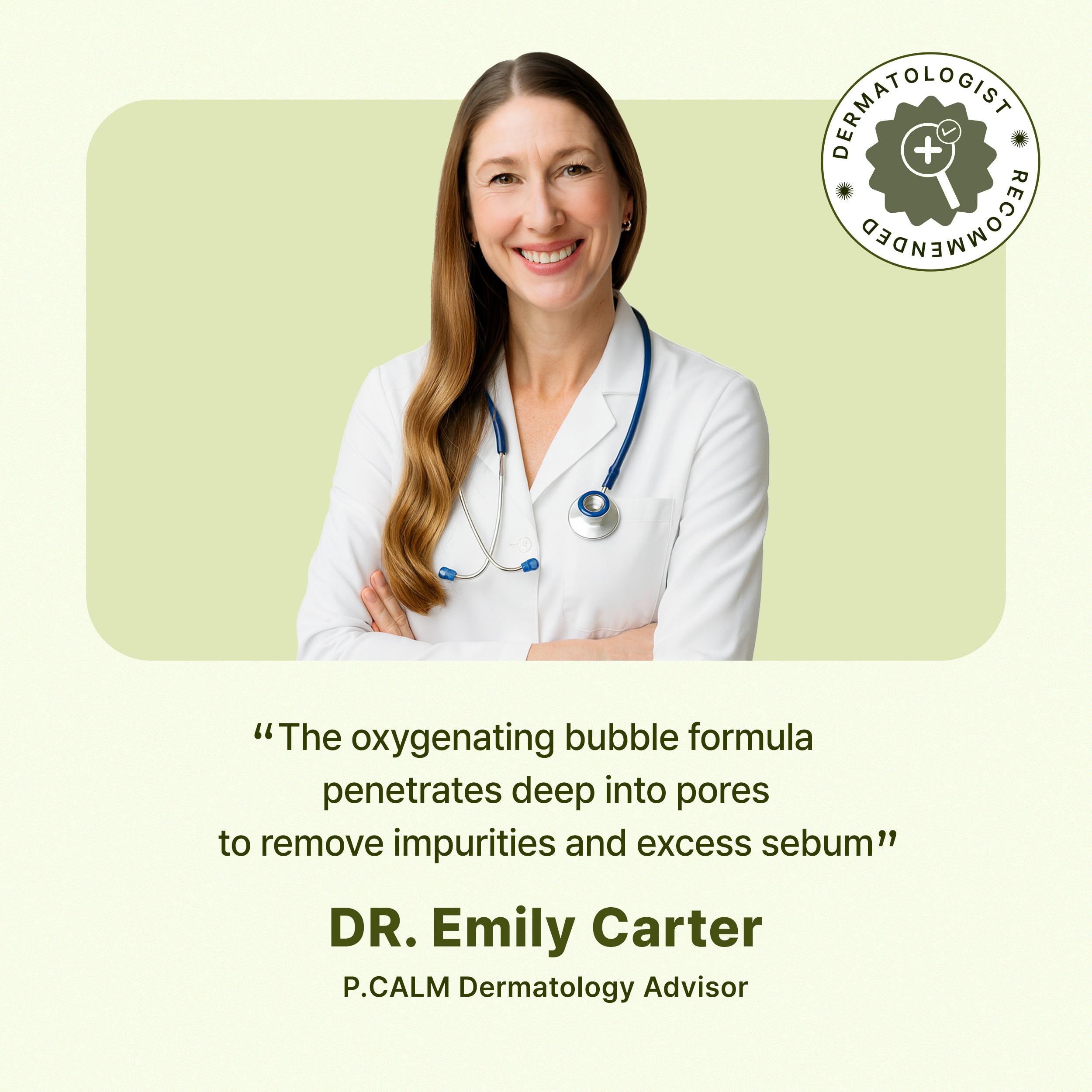 P.CALM Holy Basil formula suitable for sensitive and acne-prone skin