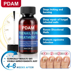 PDAM travel-friendly bottle fits in bag for easy nail care.