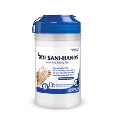 PDI SaniHands ALC canister front view for quick hand sanitizing on the go.