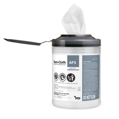 PDI Sani-Cloth AF3 multi-surface use on nonporous surfaces