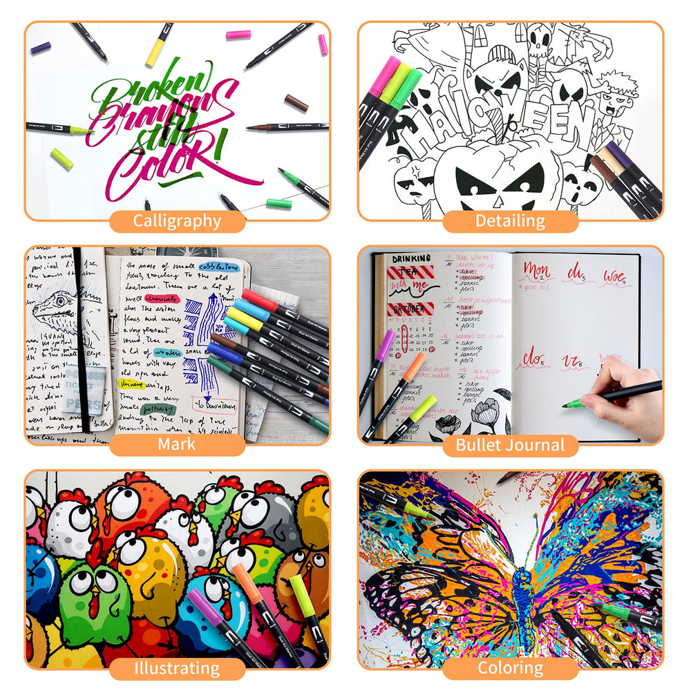 Peablce markers use non-toxic ink safe for hands and clothes.