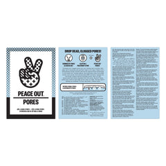 PEACE OUT Pore Strips on the face removing surface impurities for a smoother look