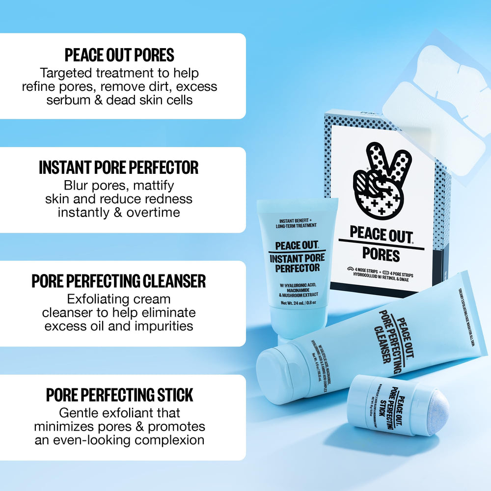 PEACE OUT Pore Strips skin texture improvement for refined feel