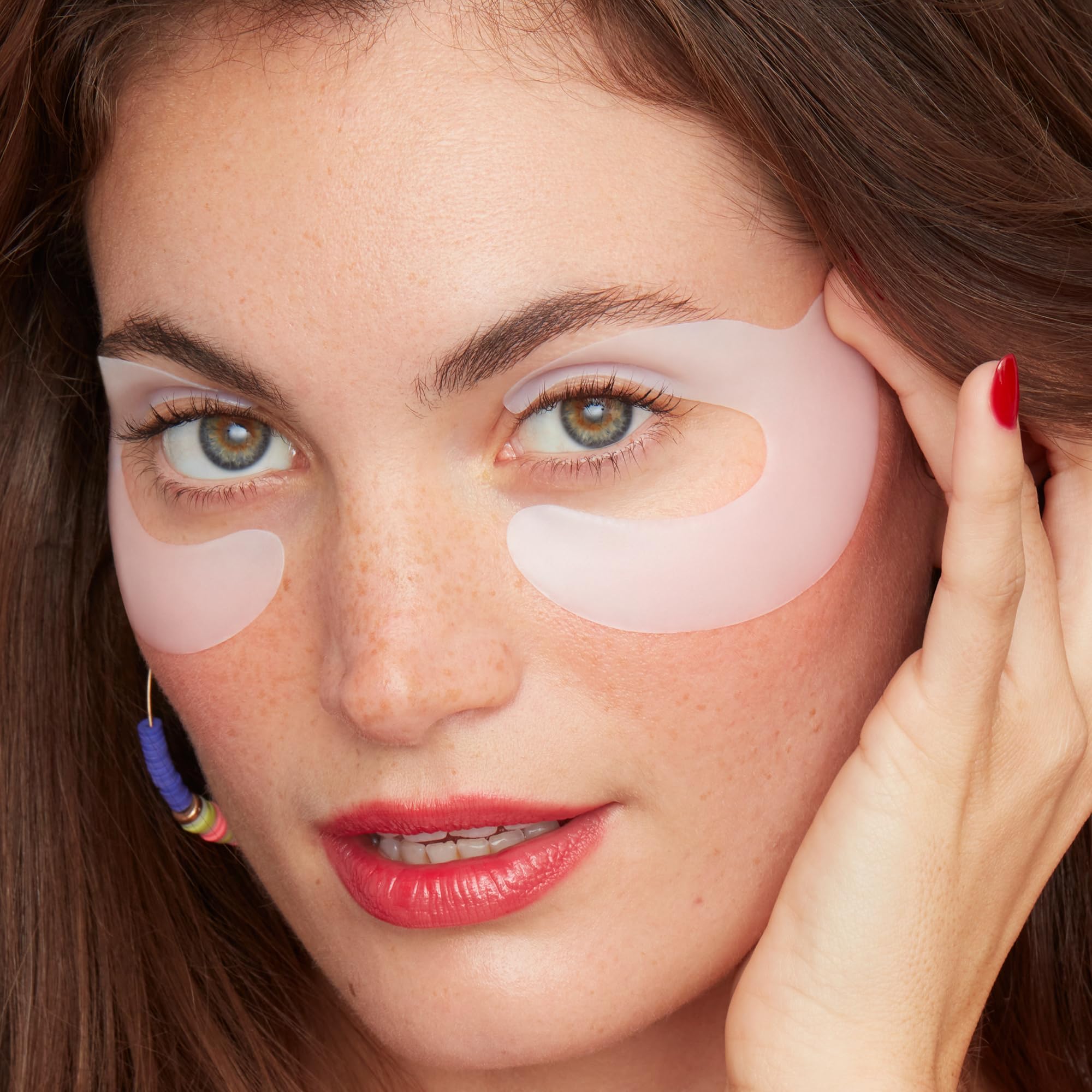 Peace Out eye patches with peptides soften fine lines around the eye area.