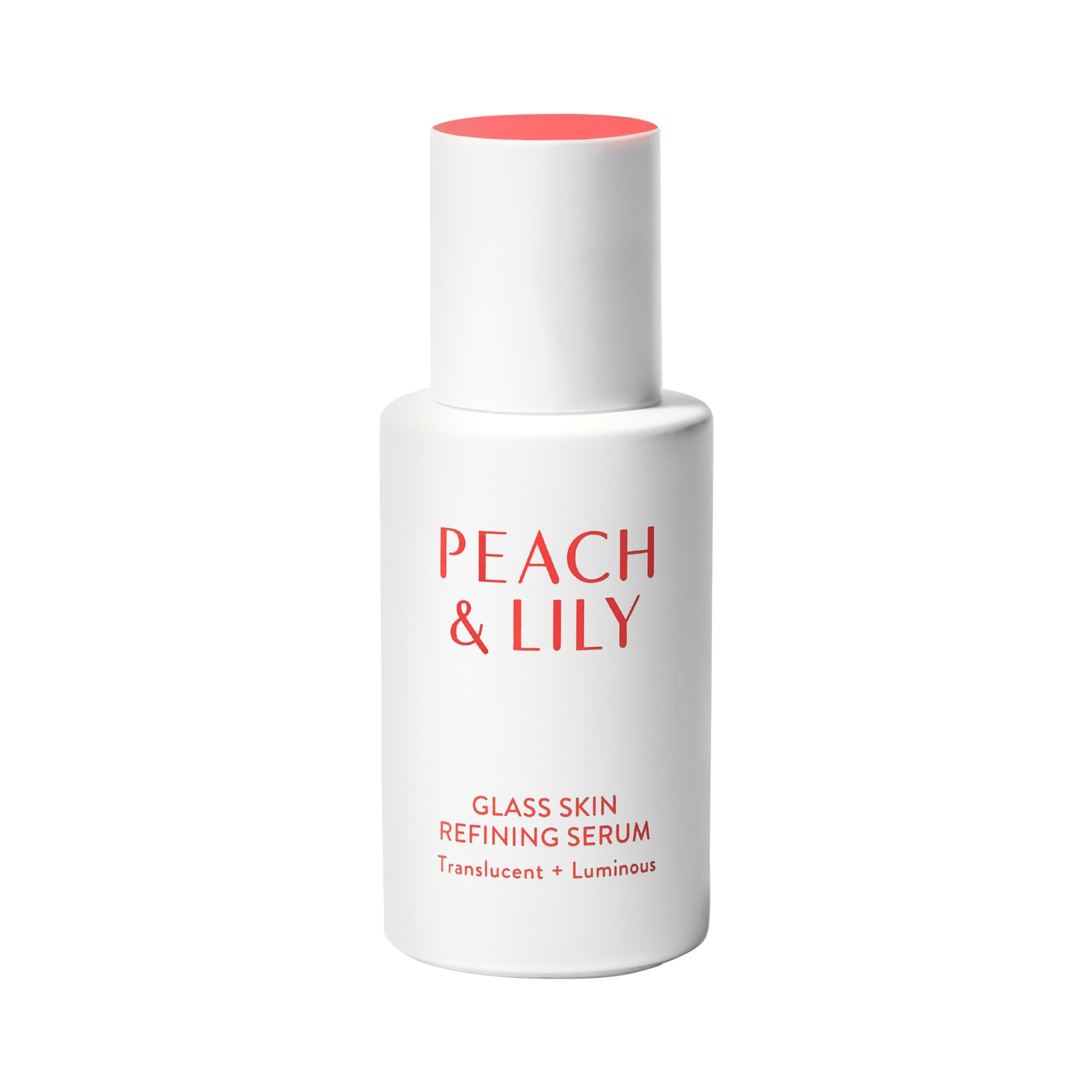 Peach & Lily Glass Skin Serum bottle on clean surface, suggesting radiant hydration