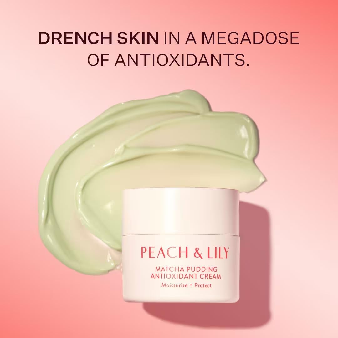Peach & Lily Matcha Pudding cape lilac ingredient highlighted for soothing care.