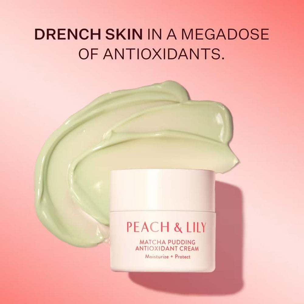 Peach & Lily Matcha Pudding cape lilac ingredient highlighted for soothing care.