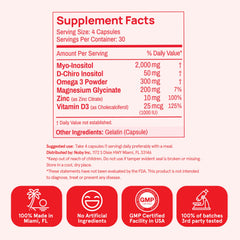 Peach Perfect Inositol D3 vitamin bottle highlighting Vitamin D3