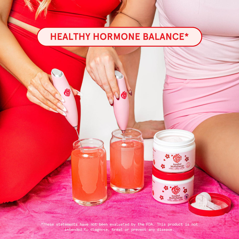 Peach Perfect Inositol magnesium and zinc pills for balanced wellness