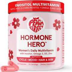 Peach Perfect Inositol Multivitamin bottle label for everyday wellness