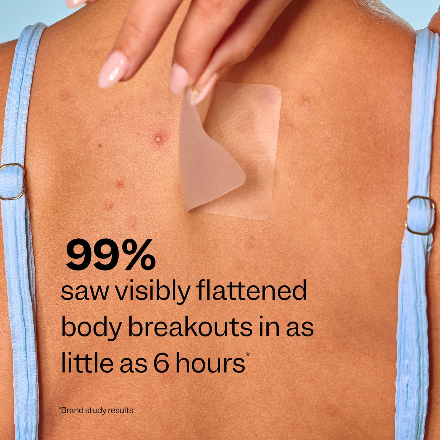 Night-use patch demonstrates discreet wear for calm skin