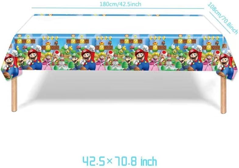 Peachpunk Mario tablecloth protects surfaces with playful theme flair