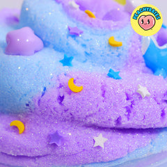 Soft cloud dough texture from Peachybbies slime for smooth squish and mess-free fun