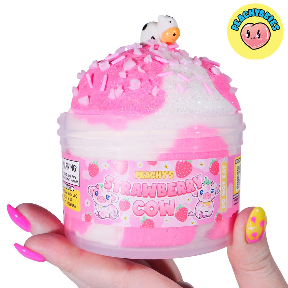 PEACHYBBIES ASMR slime delivers satisfying stretch and sounds.