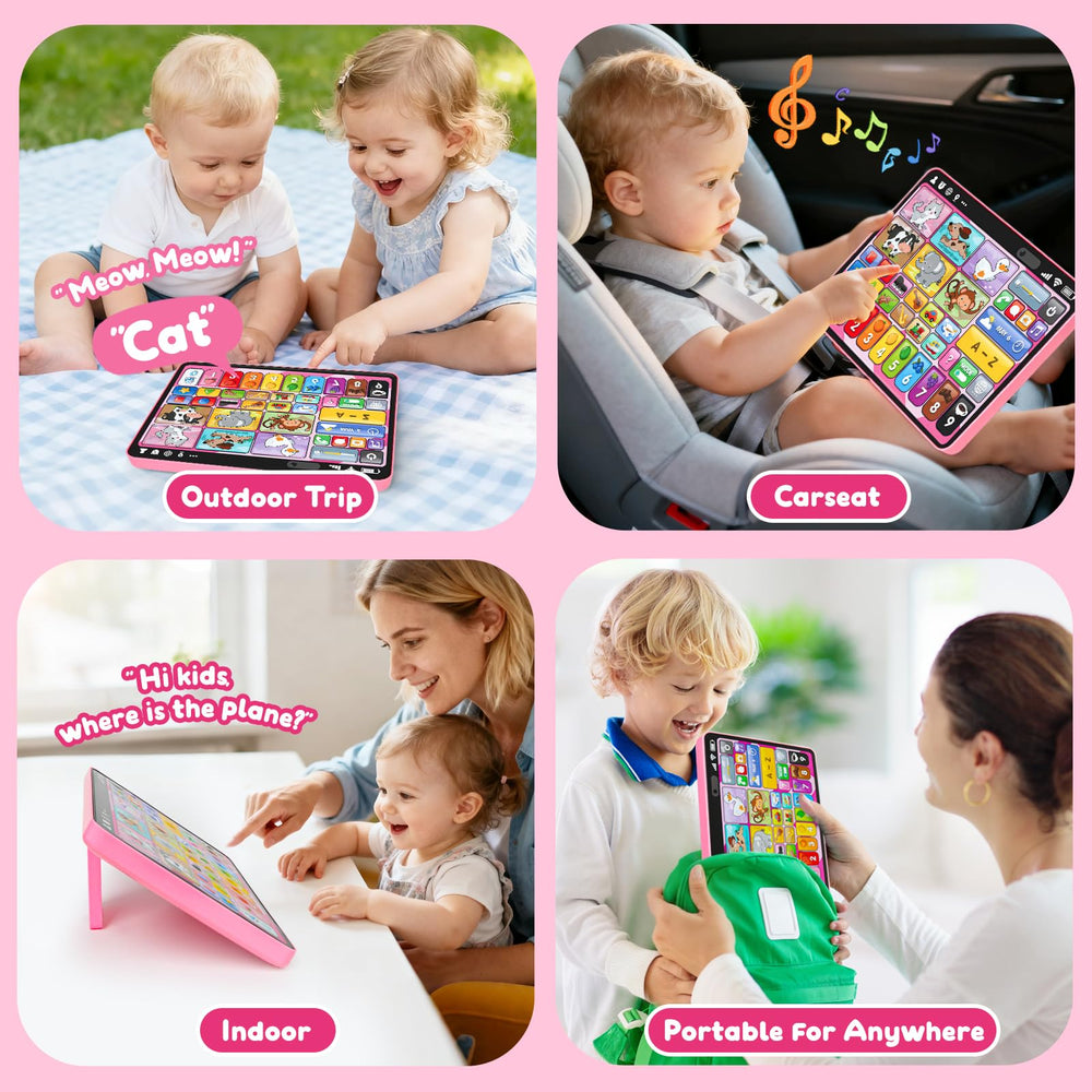 Peacurh 39-icon tablet shows diverse icons for broader vocabulary exposure.