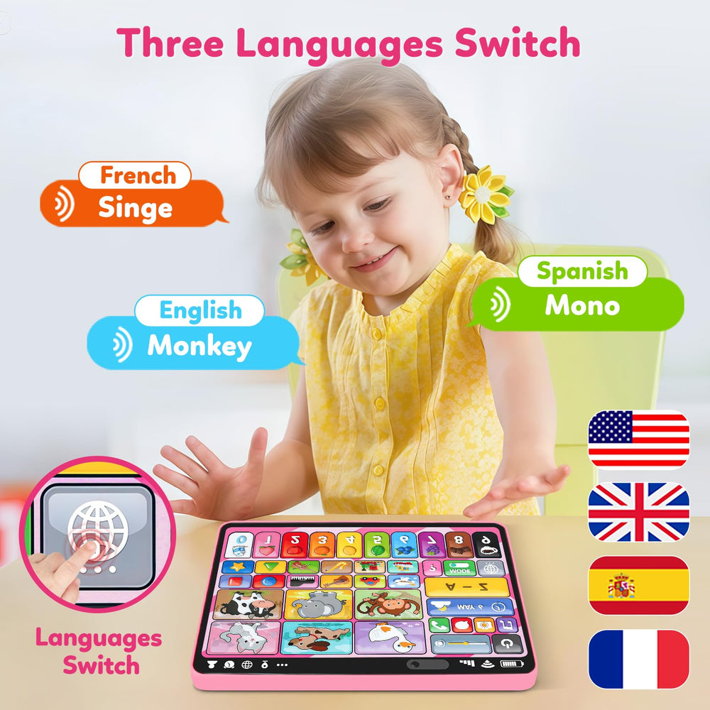 Peacurh pretend play screen imitates a real device for imaginative play.