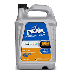 PEAK DEX-Cool antifreeze bottle provides long-lasting protection for GM engines.