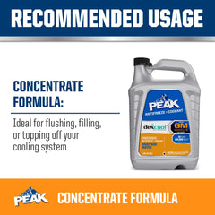 PEAK DEX-Coolant radiator view demonstrates compatibility with GM vehicles.