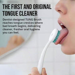 Peak Essentials TUNG Gel mint tube showing zinc-based formula for odor control