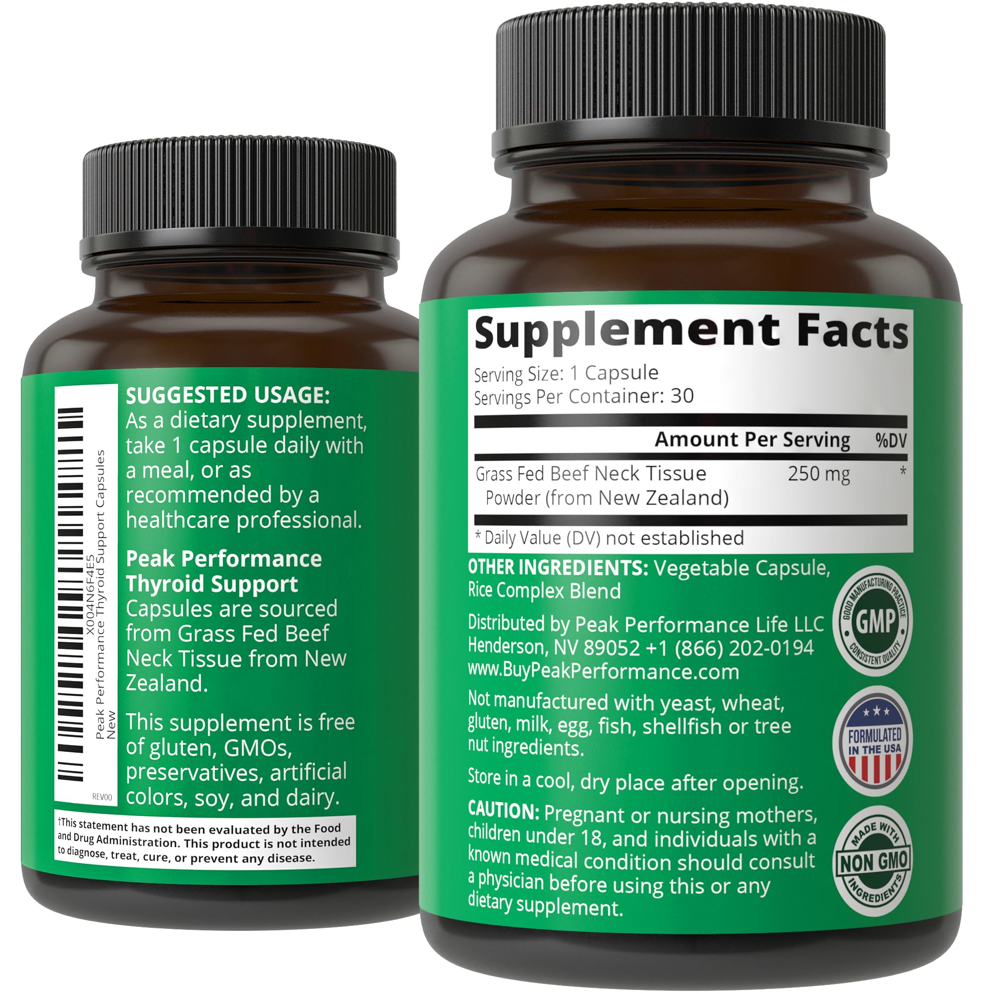 Peak Performance capsules in hand ready for daily use