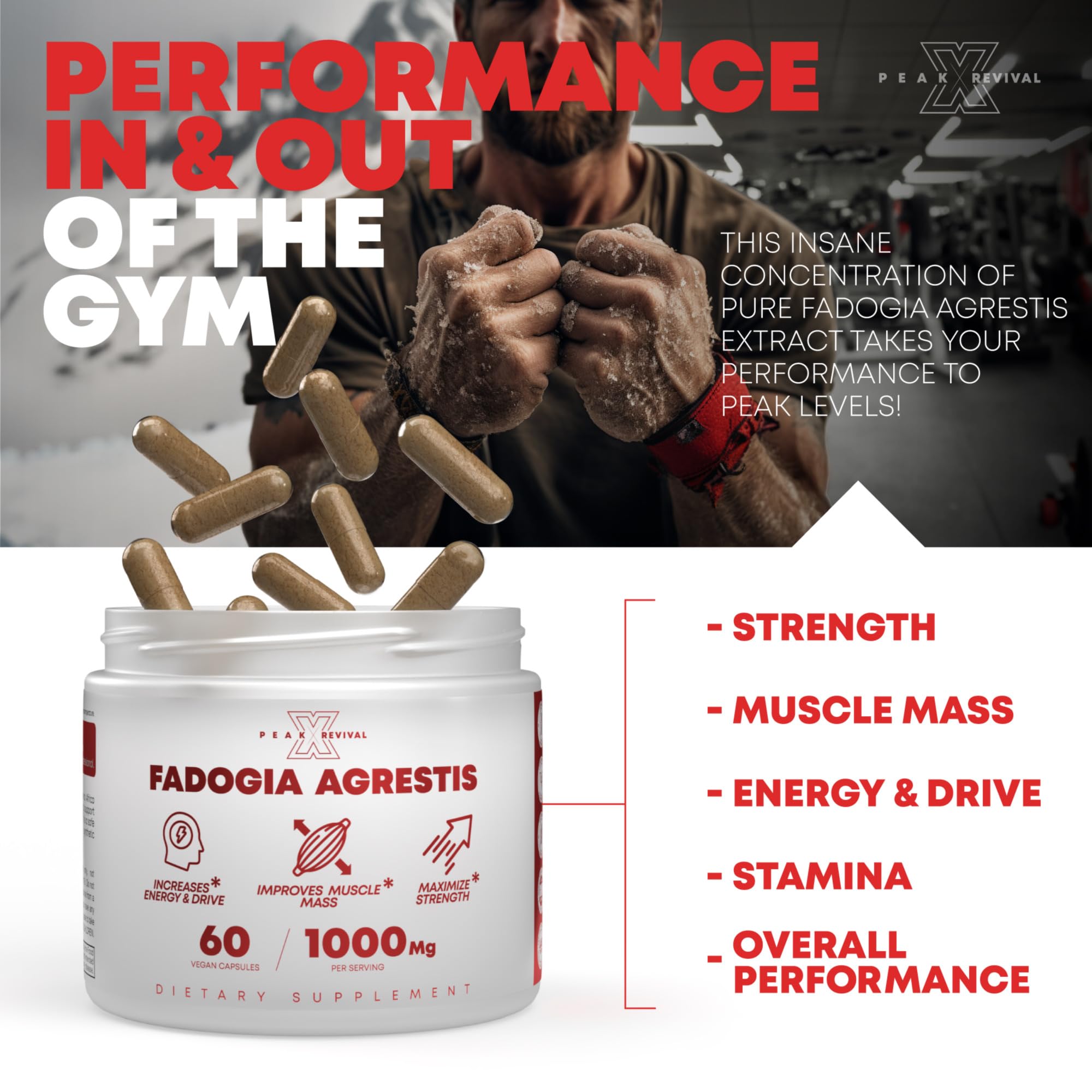 Peak Revival-X scoop with pills for a simple daily ritual