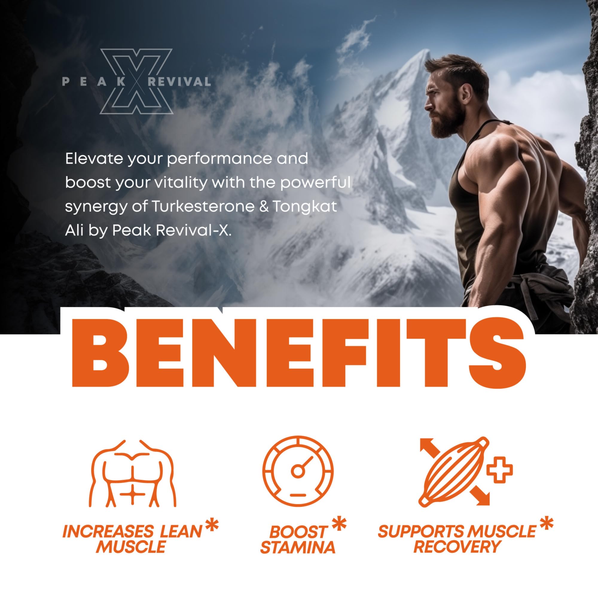 Boxed Peak Revival-X packaging for easy daily supplementation.