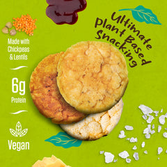 Close-up of PeaKaPop Veggie Chips, crisp and airy texture