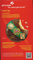 Peanut Butter Patties cookie sandwich closeup shows crispy wafer and smooth filling.